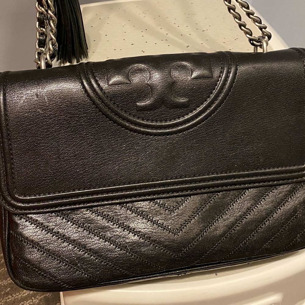 Tory Burch Quilted Leather Fleming Bag